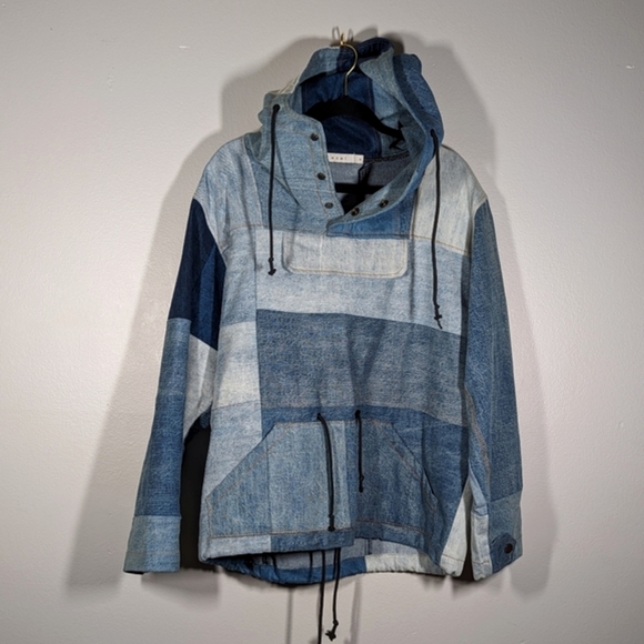 MNML Other - Patchwork Denim Pullover
